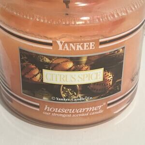 Yankee Candle Citrus Spice Candle 14,5 oz BLACK BAND RETIRED Used Great Scent!